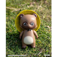 Little Fox with Two Tails Vinyl Figure Chibi Creature Ponkichi 15 cm - The Happy Toy Store