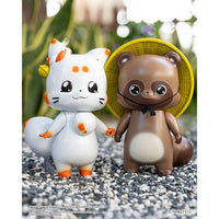 Little Fox with Two Tails Vinyl Figure Chibi Creature Tenko 15 cm - The Happy Toy Store