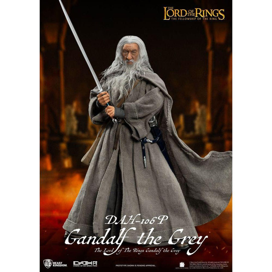 Lord of the Rings Dynamic 8ction Heroes Action Figure 1/9 Gandalf the Grey 21 cm - The Happy Toy Store