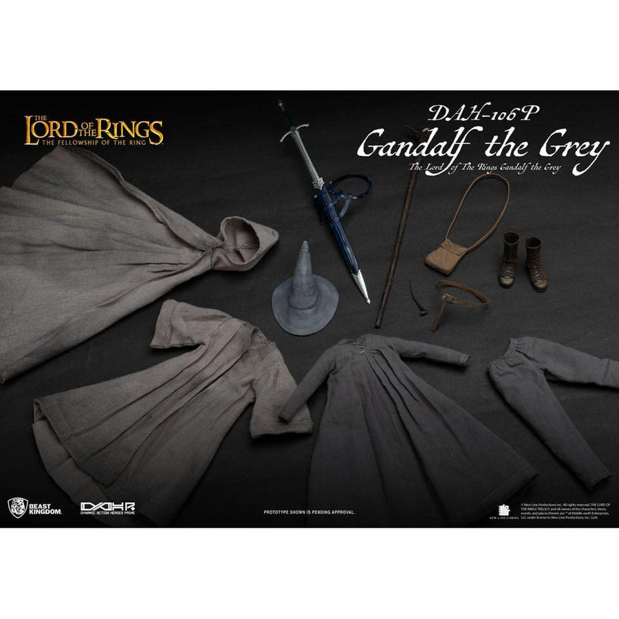 Lord of the Rings Dynamic 8ction Heroes Action Figure 1/9 Gandalf the Grey 21 cm - The Happy Toy Store