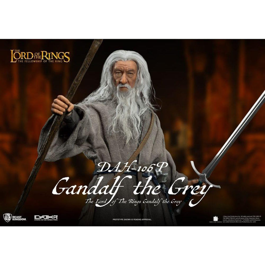 Lord of the Rings Dynamic 8ction Heroes Action Figure 1/9 Gandalf the Grey 21 cm - The Happy Toy Store