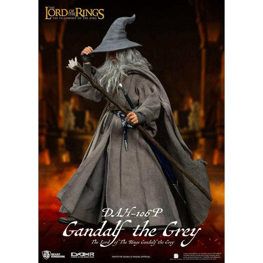 Lord of the Rings Dynamic 8ction Heroes Action Figure 1/9 Gandalf the Grey 21 cm - The Happy Toy Store
