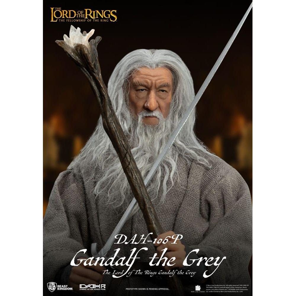 Lord of the Rings Dynamic 8ction Heroes Action Figure 1/9 Gandalf the Grey 21 cm - The Happy Toy Store