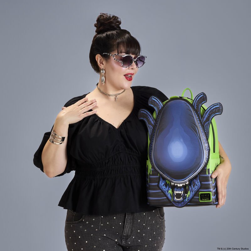 Loungefly Alien Xenomorph Cosplay Glow Full - Size Backpack - The Happy Toy Store