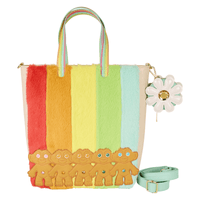 Loungefly Classic Trolls Plush Glitter Tote Crossbody Bag with Coin Bag - The Happy Toy Store