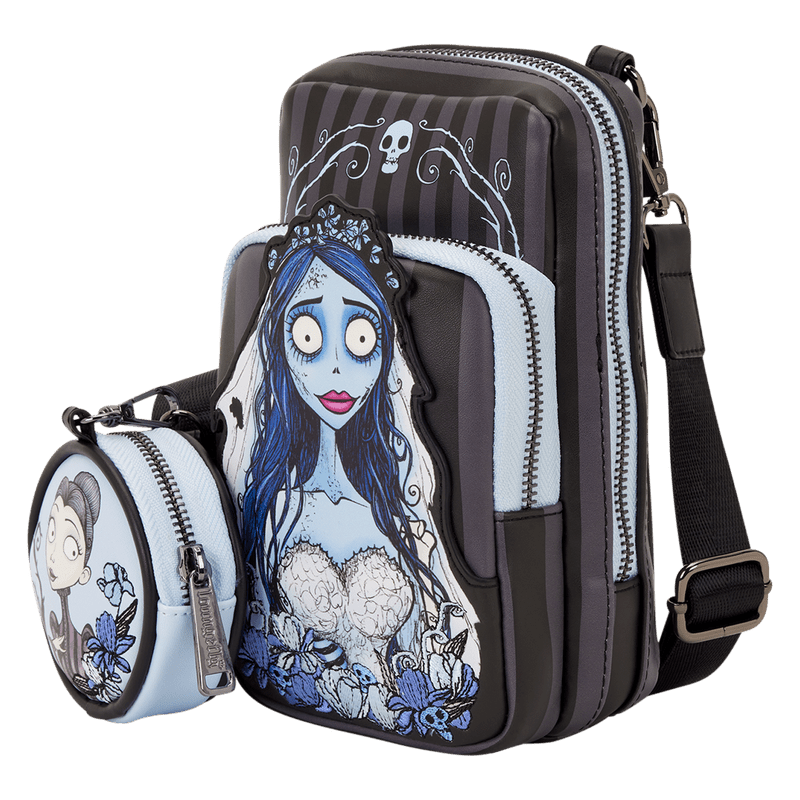 Loungefly Corpse Bride Emily Sling Crossbody Bag with Coin Bag - The Happy Toy Store