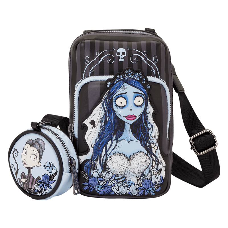 Loungefly Corpse Bride Emily Sling Crossbody Bag with Coin Bag - The Happy Toy Store