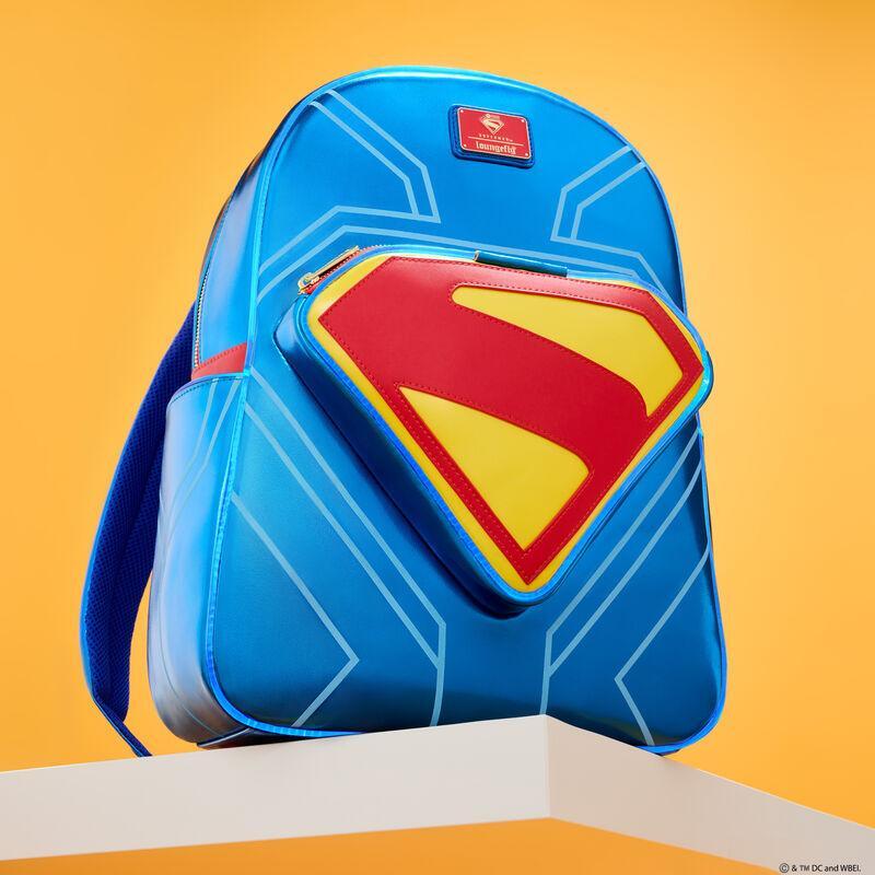 Loungefly DC Comics Superman Light Up Glow Full - Size Backpack - The Happy Toy Store