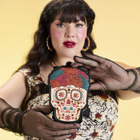 Loungefly Día de los Muertos Sugar Skull Large Card Holder - The Happy Toy Store