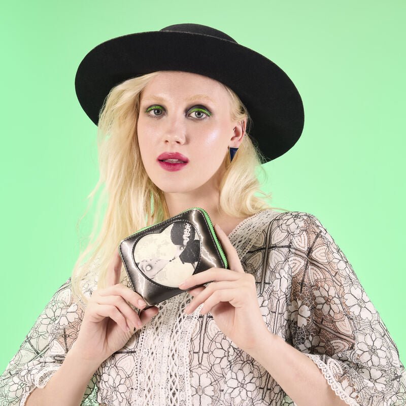 Loungefly Disney Frankenweenie Sparky & Persephone Glow Zip Around Wallet - The Happy Toy Store