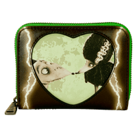 Loungefly Disney Frankenweenie Sparky & Persephone Glow Zip Around Wallet - The Happy Toy Store