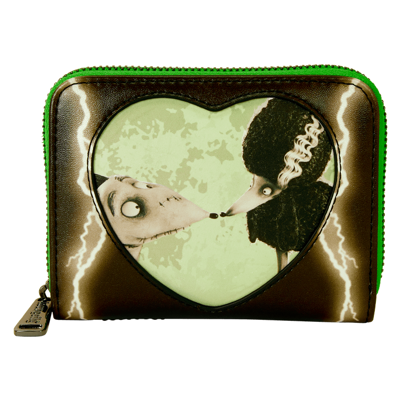 Loungefly Disney Frankenweenie Sparky & Persephone Glow Zip Around Wallet - The Happy Toy Store