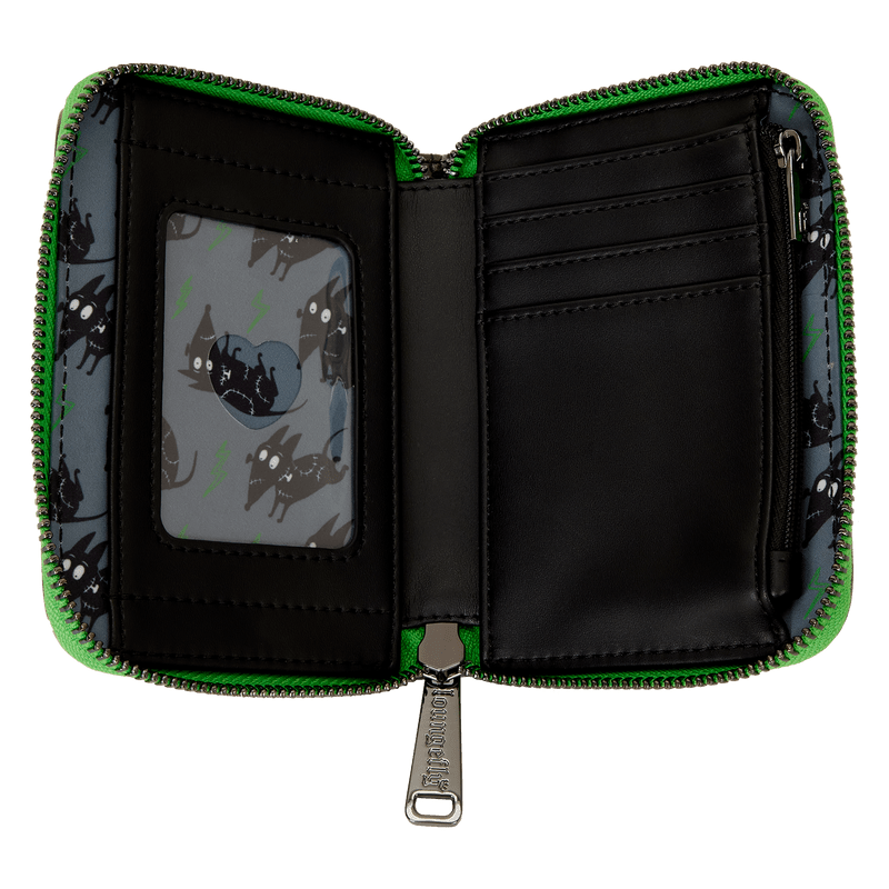 Loungefly Disney Frankenweenie Sparky & Persephone Glow Zip Around Wallet - The Happy Toy Store