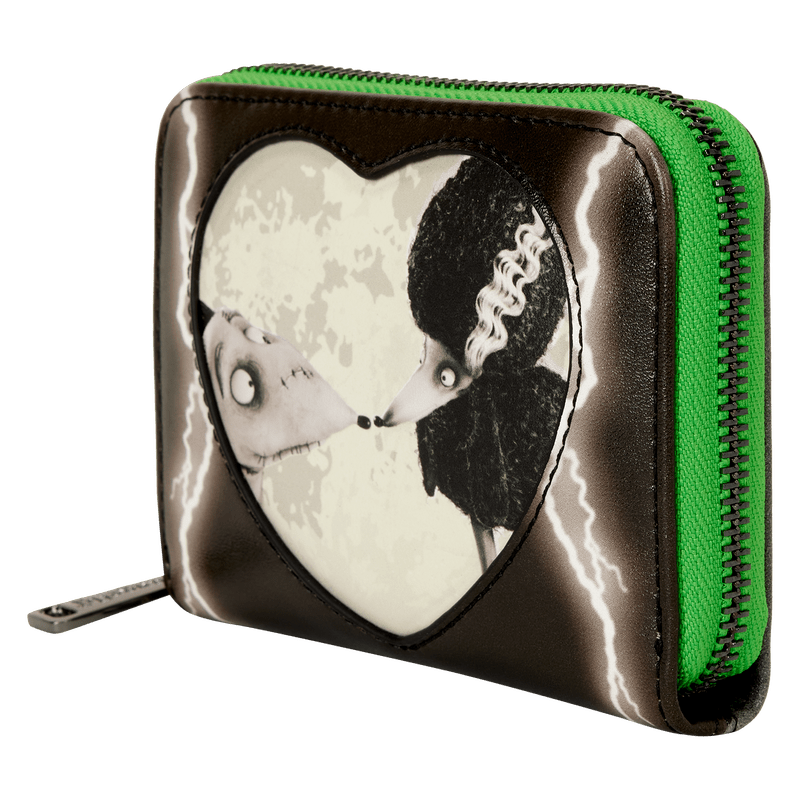 Loungefly Disney Frankenweenie Sparky & Persephone Glow Zip Around Wallet - The Happy Toy Store