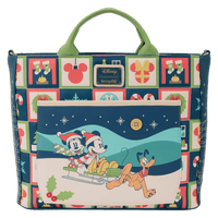 Loungefly Disney Mickey & Friends Holiday Convertible Backpack & Tote Crossbody Bag - The Happy Toy Store