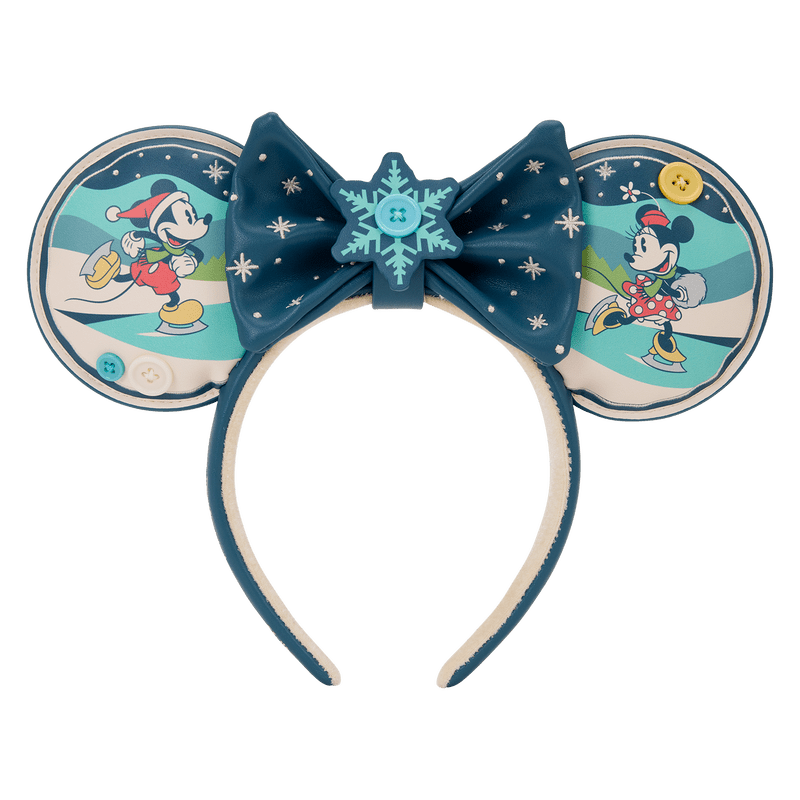 Loungefly Disney Mickey & Minnie Holiday Ear Headband - The Happy Toy Store