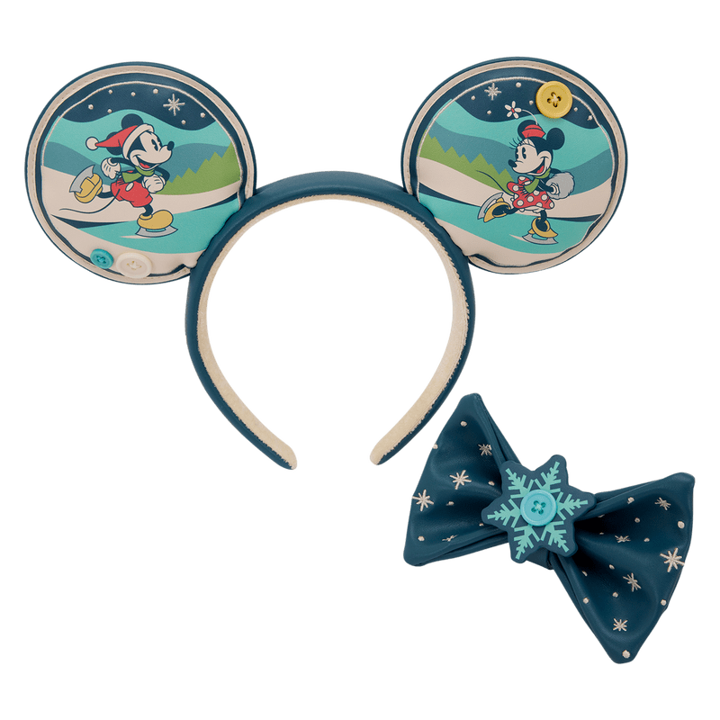 Loungefly Disney Mickey & Minnie Holiday Ear Headband - The Happy Toy Store