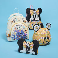 Loungefly Disney Mickey Mouse Floral Pumpkin Head Glow Figural Crossbody Bag - The Happy Toy Store