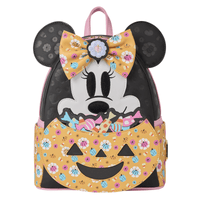 Loungefly Disney Minnie Mouse Cosplay Floral Pumpkin Glow Mini Backpack - The Happy Toy Store