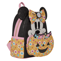 Loungefly Disney Minnie Mouse Cosplay Floral Pumpkin Glow Mini Backpack - The Happy Toy Store