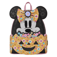 Loungefly Disney Minnie Mouse Cosplay Floral Pumpkin Glow Mini Backpack - The Happy Toy Store