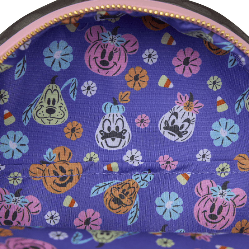 Loungefly Disney Minnie Mouse Cosplay Floral Pumpkin Glow Mini Backpack - The Happy Toy Store