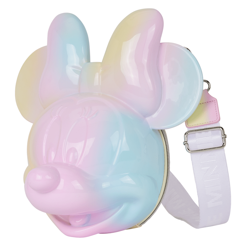 Loungefly Disney Minnie Mouse Pastel Tie - Dye Molded Figural Crossbody Bag - The Happy Toy Store