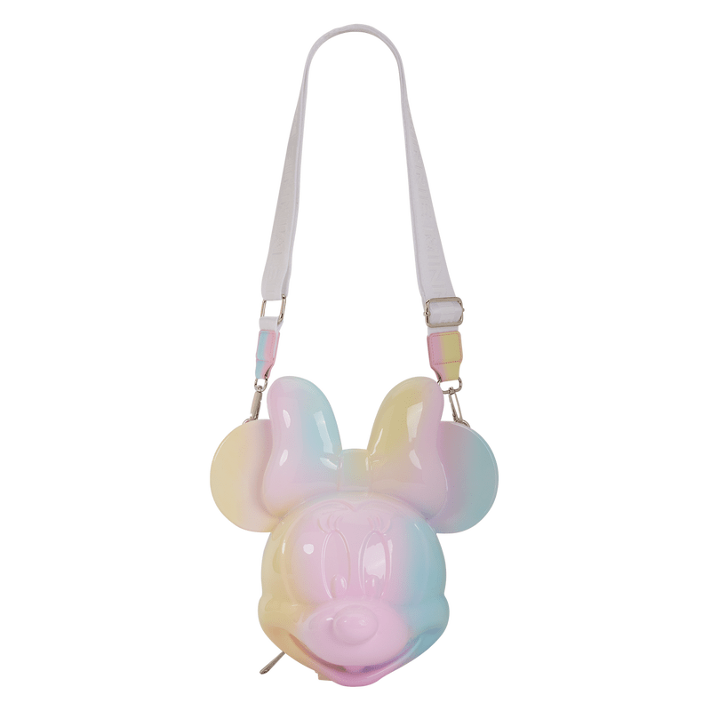 Loungefly Disney Minnie Mouse Pastel Tie - Dye Molded Figural Crossbody Bag - The Happy Toy Store