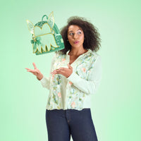 Loungefly Disney Peter Pan Tinker Bell Holiday Cosplay Sequin Mini Backpack - The Happy Toy Store