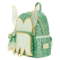 Loungefly Disney Peter Pan Tinker Bell Holiday Cosplay Sequin Mini Backpack - The Happy Toy Store
