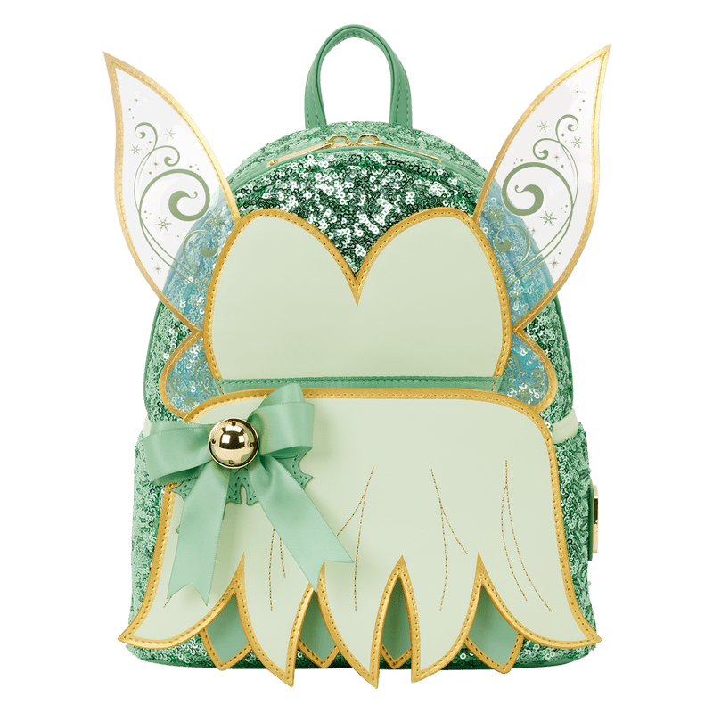 Loungefly Disney Peter Pan Tinker Bell Holiday Cosplay Sequin Mini Backpack - The Happy Toy Store