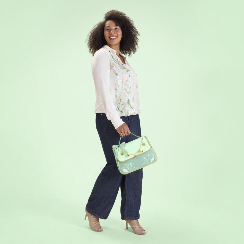 Loungefly Disney Peter Pan Tinker Bell Holiday Sequin Crossbody Bag with Charms - The Happy Toy Store