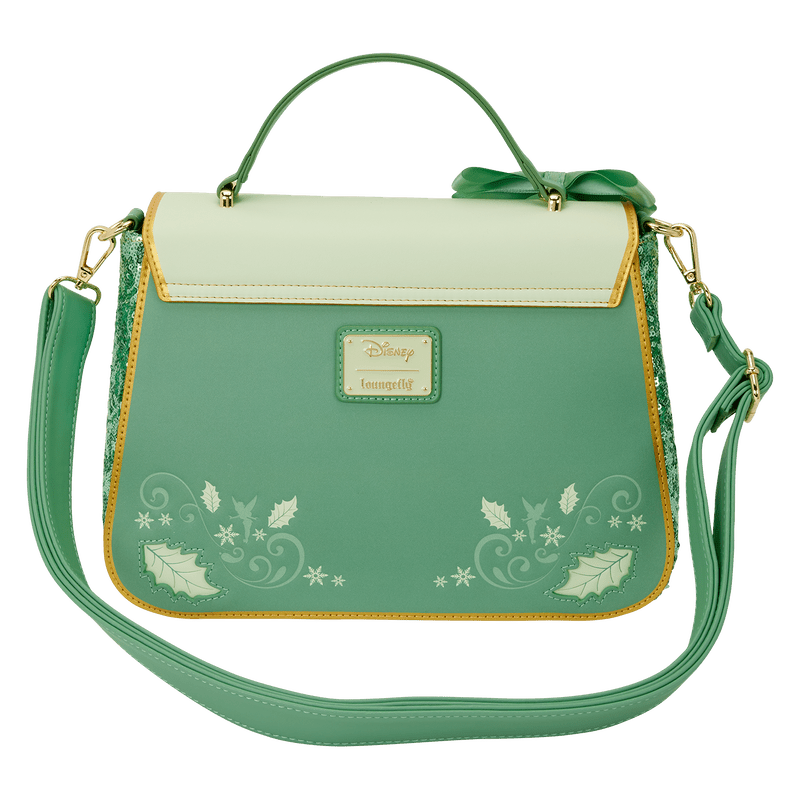 Loungefly Disney Peter Pan Tinker Bell Holiday Sequin Crossbody Bag with Charms - The Happy Toy Store