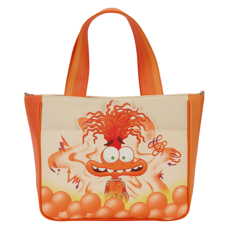 Loungefly Disney Pixar Inside Out 2 Anxiety Tote Crossbody Bag with Coin Bag - The Happy Toy Store