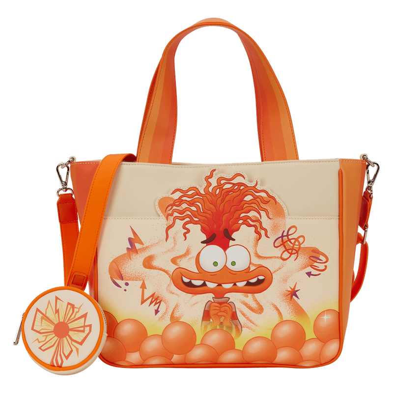 Loungefly Disney Pixar Inside Out 2 Anxiety Tote Crossbody Bag with Coin Bag - The Happy Toy Store