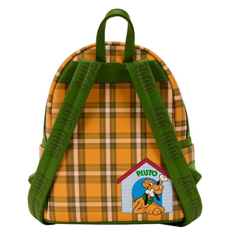 Loungefly Disney Pluto 95th Anniversary Plaid Mini Backpack - The Happy Toy Store