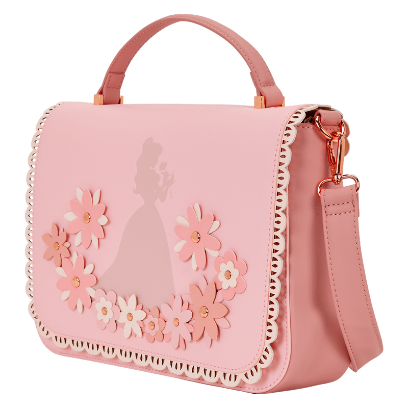 Loungefly Disney Princess Belle Floral Lace Crossbody Bag - The Happy Toy Store