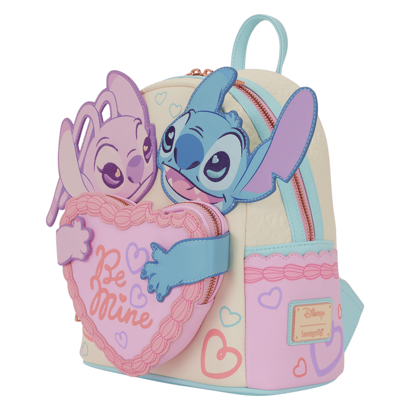 Loungefly Disney Stitch & Angel Be Mine Mini Backpack - The Happy Toy Store