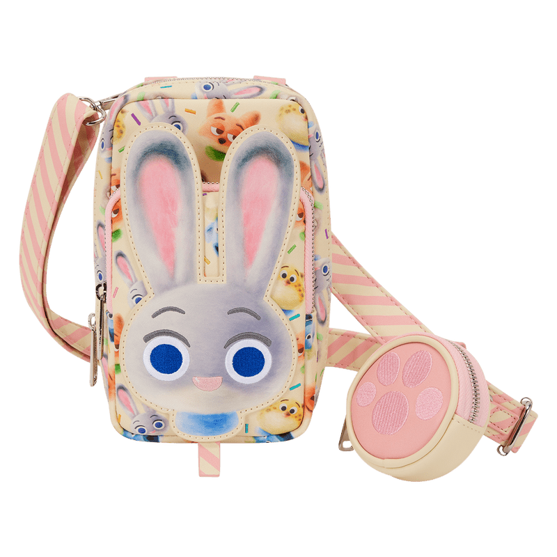 Loungefly Disney Zootopia 2 Judy Hopps Cotton Candy Cosplay Cell Phone Crossbody Bag with Coin Bag - The Happy Toy Store