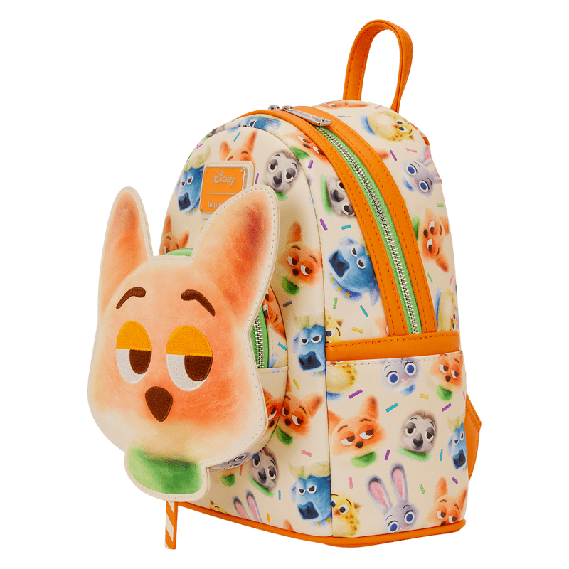 Loungefly Disney Zootopia 2 Nick Wilde Cotton Candy Cosplay All - Over Print Mini Backpack - The Happy Toy Store