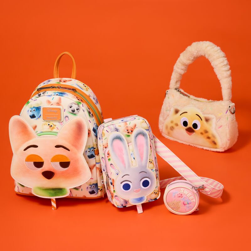 Loungefly Disney Zootopia 2 Nick Wilde Cotton Candy Cosplay All - Over Print Mini Backpack - The Happy Toy Store
