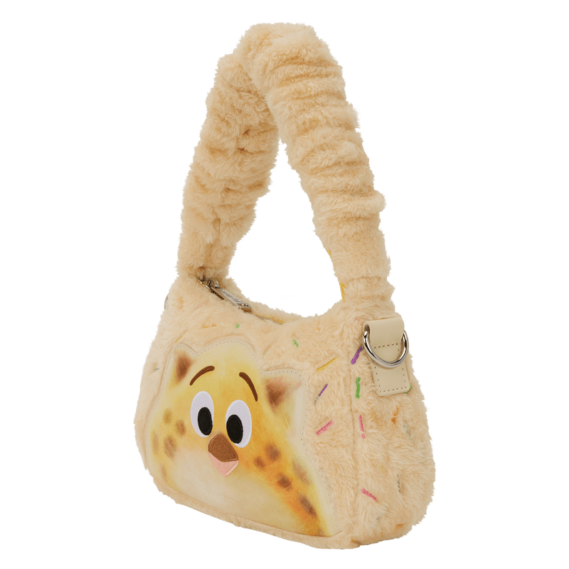 Loungefly Disney Zootopia 2 Officer Clawhauser Cotton Candy Plush Cosplay Crossbody Bag - The Happy Toy Store