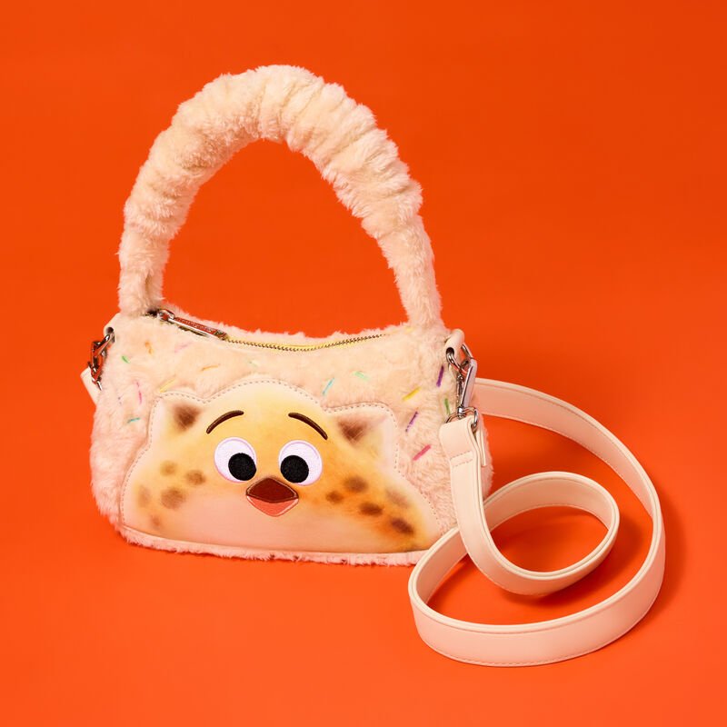 Loungefly Disney Zootopia 2 Officer Clawhauser Cotton Candy Plush Cosplay Crossbody Bag - The Happy Toy Store