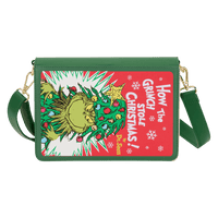 Loungefly Dr. Seuss How the Grinch Stole Christmas! Holiday Color - In Crossbody Bag - The Happy Toy Store