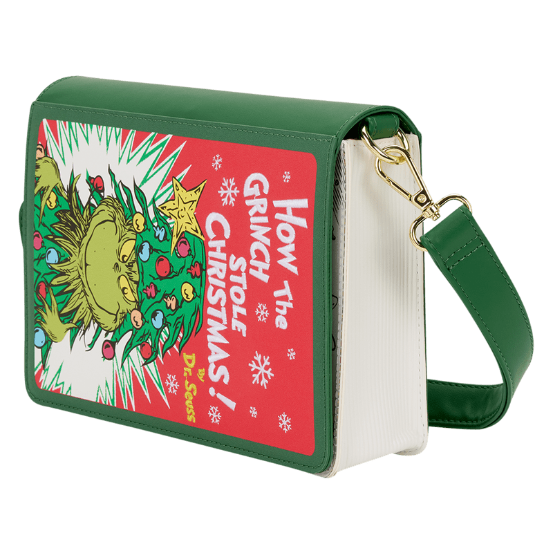 Loungefly Dr. Seuss How the Grinch Stole Christmas! Holiday Color - In Crossbody Bag - The Happy Toy Store