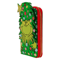 Loungefly Dr. Seuss How the Grinch Stole Christmas! Tree Zip Around Wallet - The Happy Toy Store