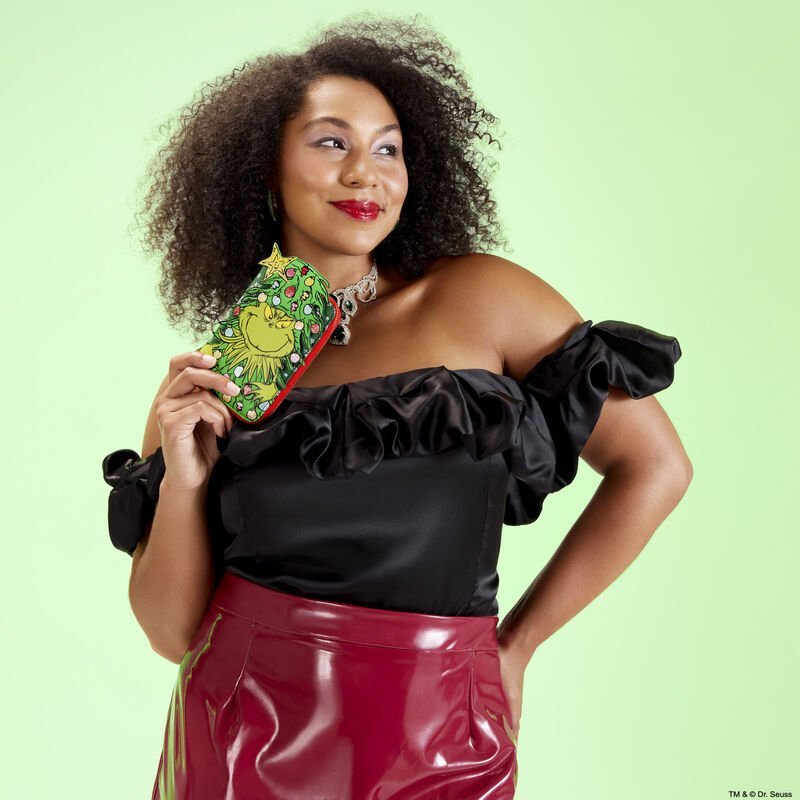 Loungefly Dr. Seuss How the Grinch Stole Christmas! Tree Zip Around Wallet - The Happy Toy Store