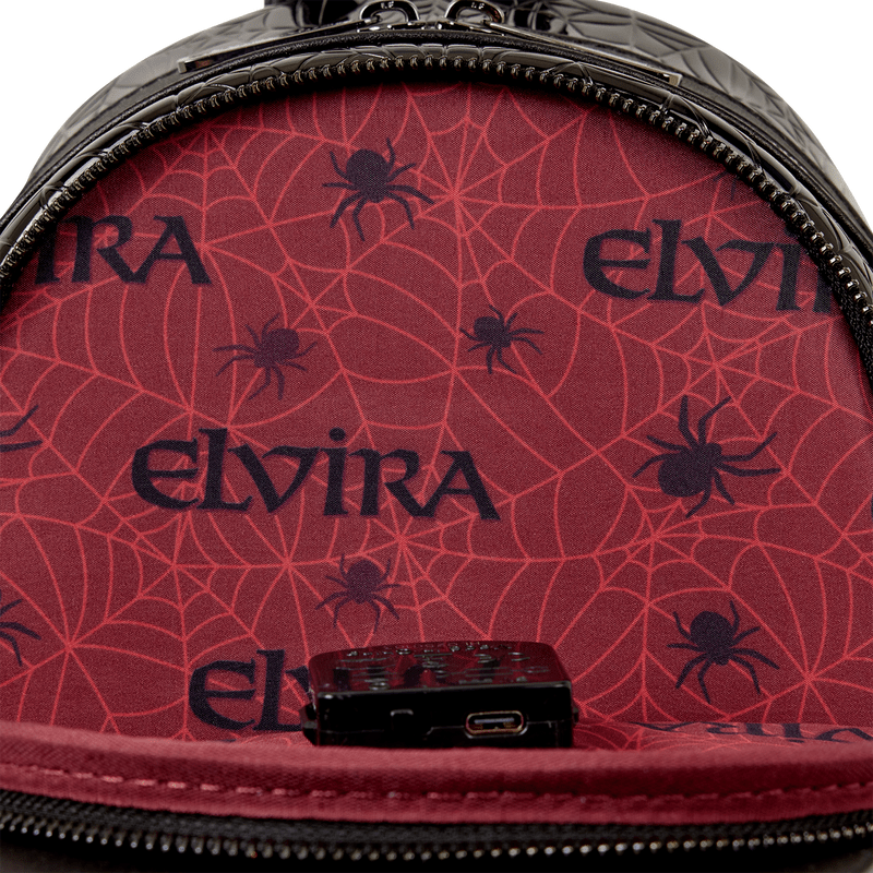 Loungefly Elvira Mistress of the Dark Cosplay Light Up Mini Backpack - The Happy Toy Store