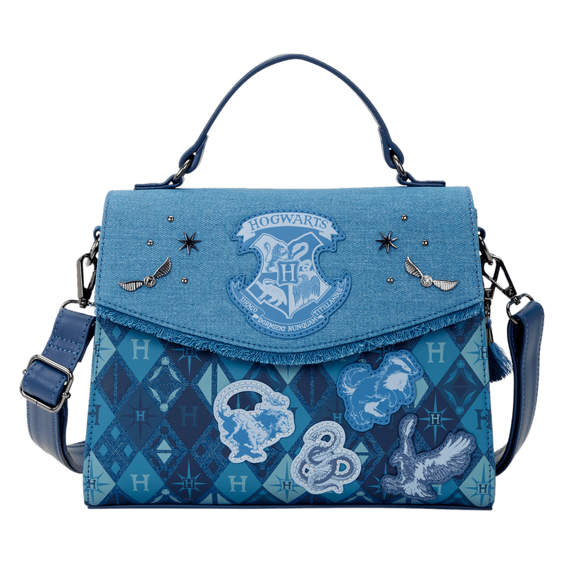 Loungefly Harry Potter Hogwarts Denim Crossbody Bag - The Happy Toy Store