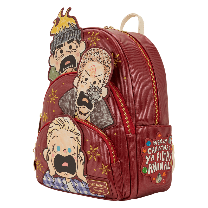 Loungefly Home Alone Triple Pocket Mini Backpack - The Happy Toy Store
